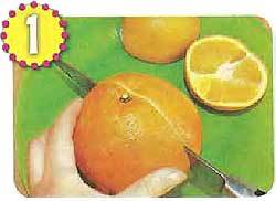 ёжики из апельсина 1