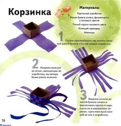 Корзинка из бумаги