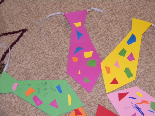 галстук, из бумаги, 23 февраля, поделка, с детьми, tie, paper, with kids, gift, kaklaraštis, iš popieriaus, darom su vaikais