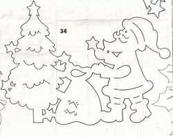Новогодние трафареты на окна 2014