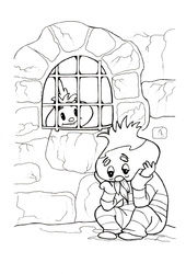 Раскраска Чиполлино5