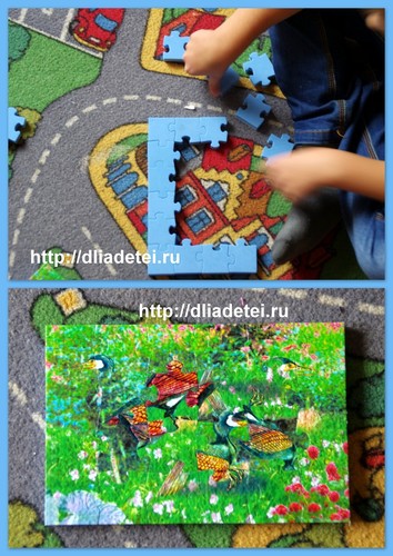 пазлы для детей, пазлы наоборот