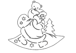 новогодние трафареты, трафареты +для вырезания, трафареты +из бумаги 